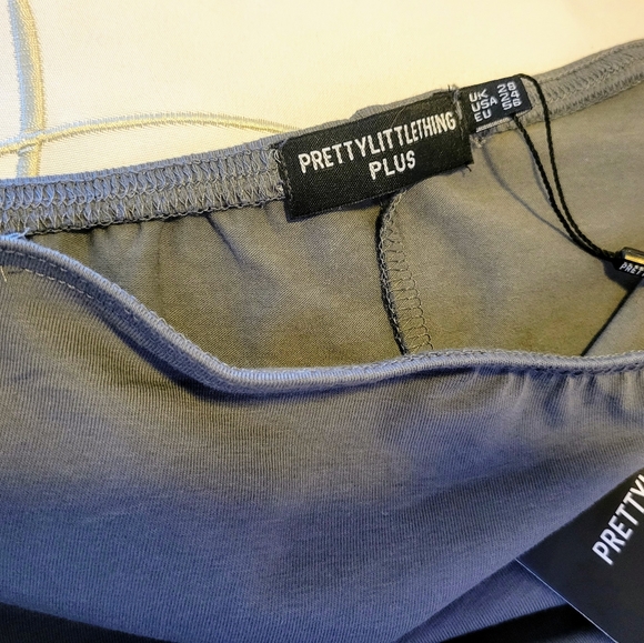 PLT Plus Charcoal Grey Bandeau Midaxi Dress - Picture 2 of 7